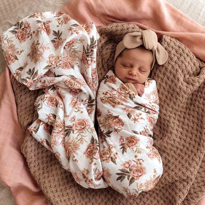 Rosette Organic Muslin Wrap